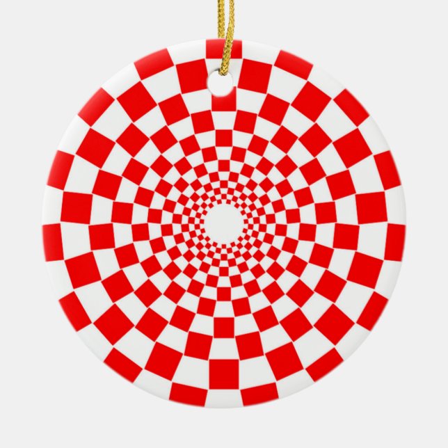OPTISK ILLUSION JULGRANSPRYDNAD KERAMIK (Framsidan)