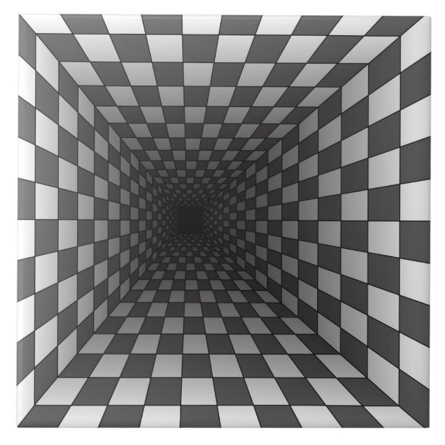 OPTISK ILLUSION KAKELPLATTA (Framsidan)