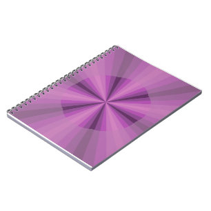 Optisk Illusion Lila bärbar dator Anteckningsbok Med Spiral