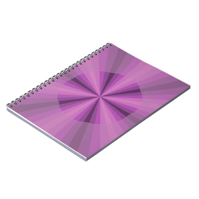 Optisk Illusion Lila bärbar dator Anteckningsbok Med Spiral (Vänstra Sidan)