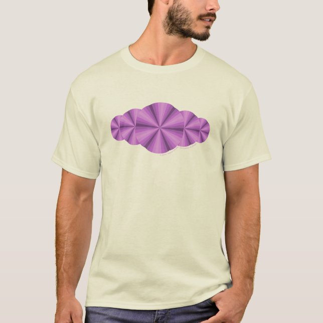 Optisk Illusion Lila Barn och Baby Mörk Shirt Tee (Framsida)