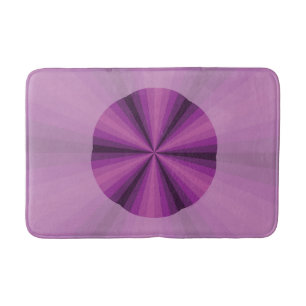 Optisk Illusion Lila Bath Mat Badrumsmatta