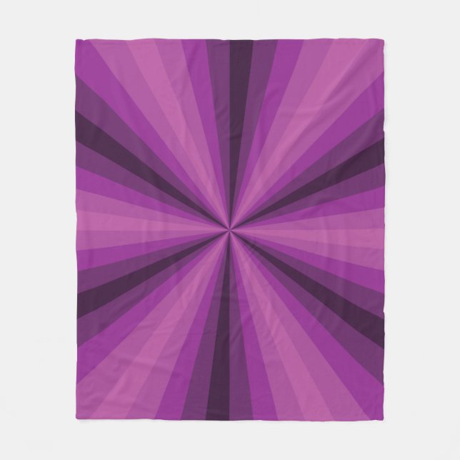 Optisk Illusion Lila Fleece Blanket (Framsidan)