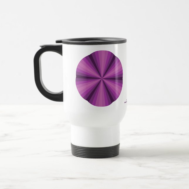 Optisk Illusion Lila Mugg (Vänster)