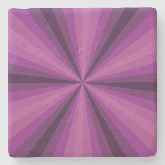 Optisk Illusion Lila Stenservett Underlägg (Framsidan)