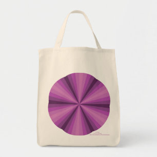 Optisk illusion Lila Totebag Tygkasse