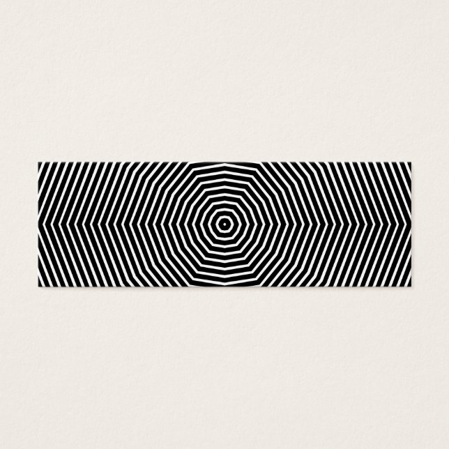 Optisk Illusion Linjer Litet Visitkort (Framsidan)