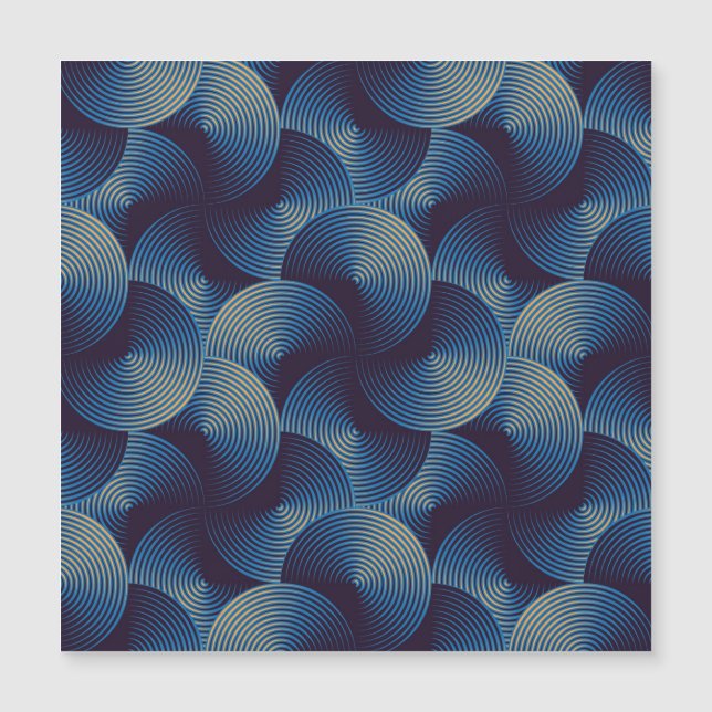 Optisk illusion med metallcirklar, sömlös patron (Framsida)