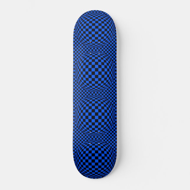Optisk illusion. mini skateboard bräda 18,5 cm (Framsida)