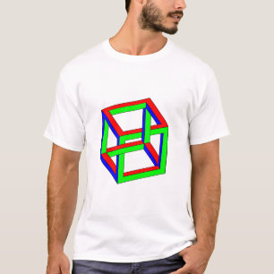 Optisk illusion - omöjlig RGB-kub T Shirt