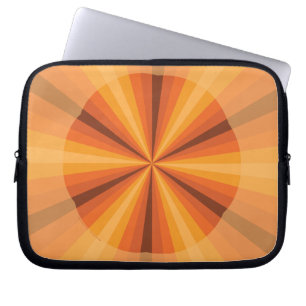 Optisk Illusion Orange bärbar dator Fodral