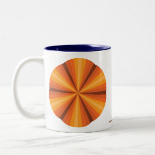 Optisk Illusion Orange Mugg