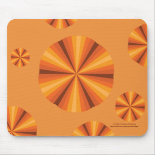 Optisk illusion Orange Musmattor
