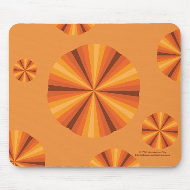 Optisk illusion Orange Musmattor (Framsidan)