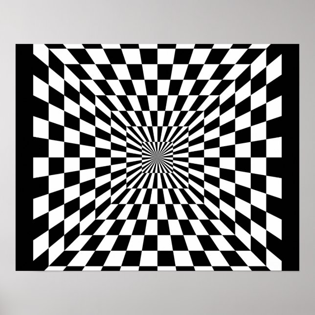 Optisk Illusion Poster (Framsidan)