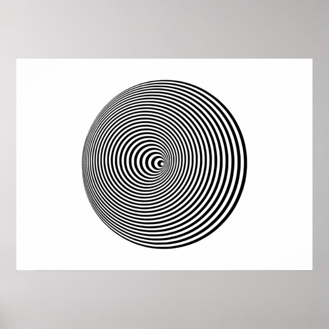 Optisk Illusion Poster (Framsidan)