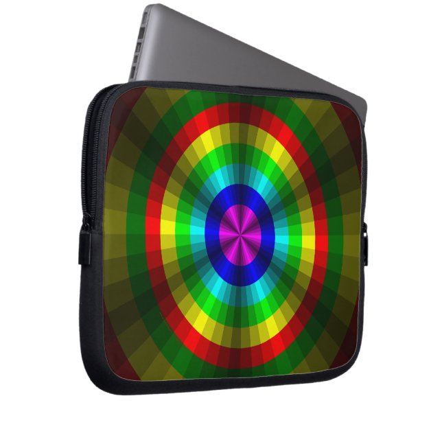 Optisk Illusion Rainbow bärbar dator Fodral (Framsidan Höger)