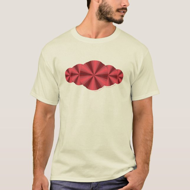 Optisk Illusion Red Barn och Baby Mörk Shirt Tröja (Framsida)