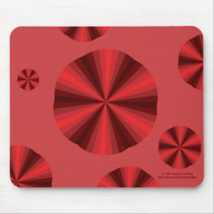 Optisk Illusion Red Mousepad Musmatta