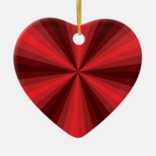 Optisk Illusion Red Ornament