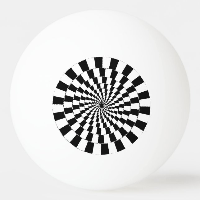 OPTISK ILLUSION Retro Art Pingisboll (Baksidan)