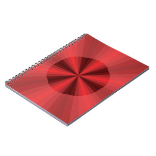 Optisk illusion Röd anteckningsbok Med Spiral