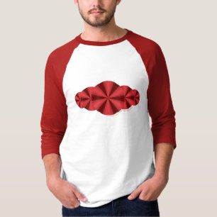 Optisk illusion Röd herrlätt skjorta Tee Shirt