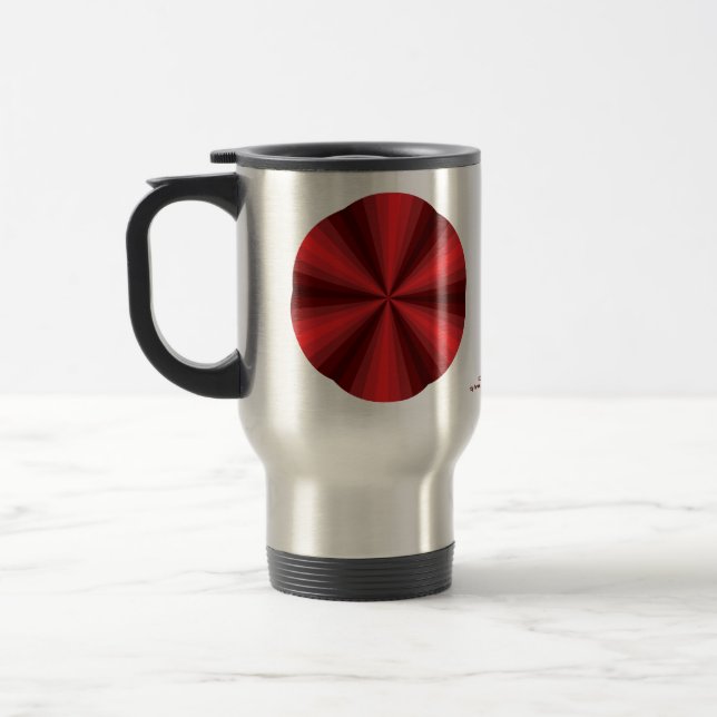 Optisk Illusion Röd Mugg (Vänster)