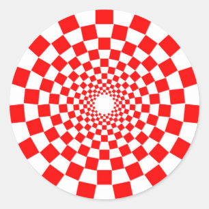 OPTISK ILLUSION RUNT KLISTERMÄRKE