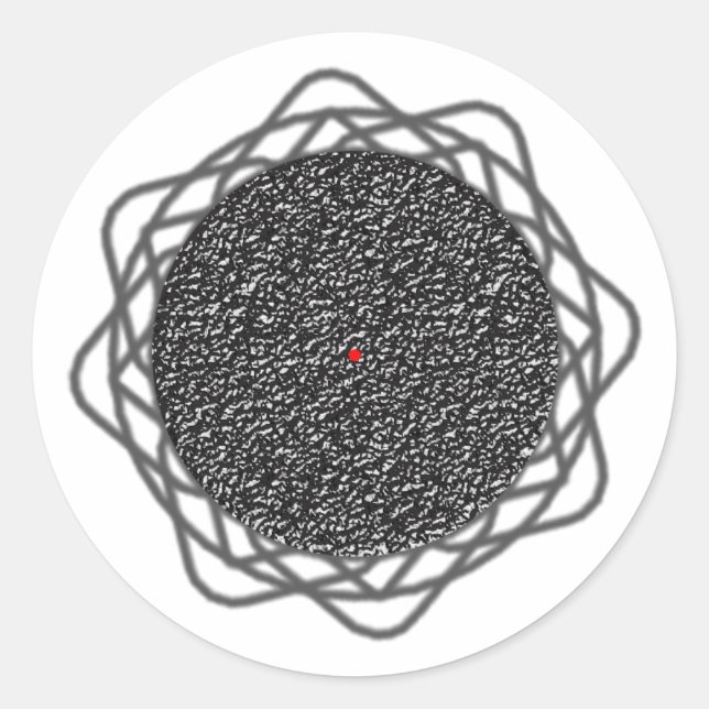Optisk illusion runt klistermärke (Framsida)