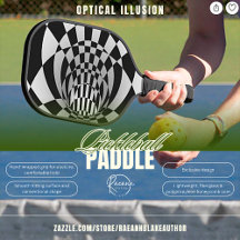 Optisk illusion specialdesignad Pickleball-paddle