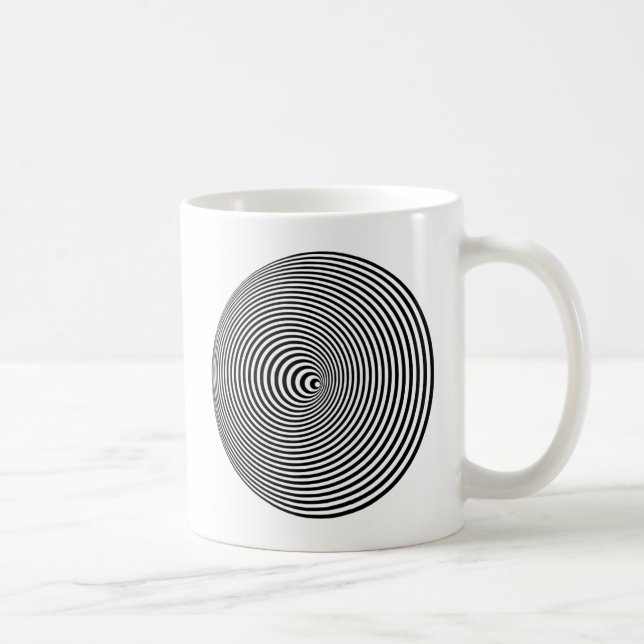 Optisk Illusion Spiral Kaffemugg (Höger)