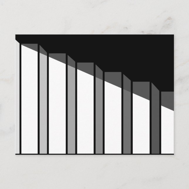 Optisk Illusion Steg i trappan Vykort (Framsida)