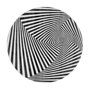 Optisk Illusion: Strimmad geometrisk Abstrakt.