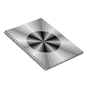 Optisk illusion svart anteckningsbok