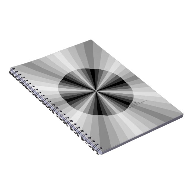 Optisk illusion svart anteckningsbok (Högra Sidan)