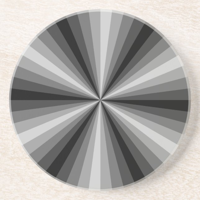 Optisk Illusion Svart Koppunderlägg (Framsidan)