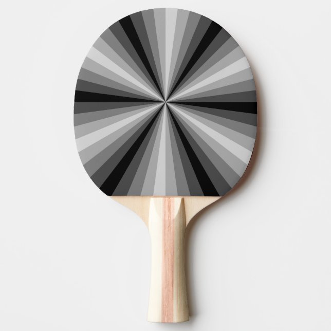 Optisk Illusion Svart Pingisracket (Framsidan)