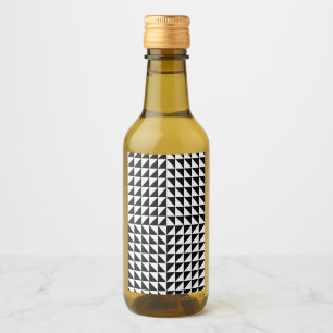 Optisk illusion svart vinetikett