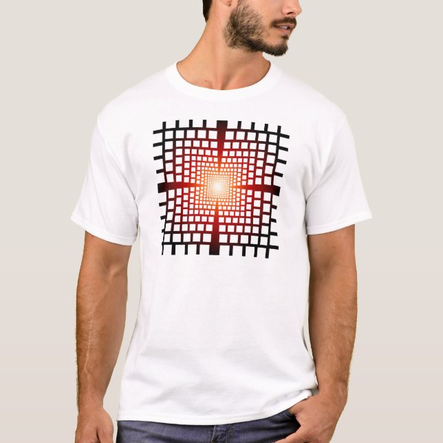 Optisk illusion tee (Framsida)