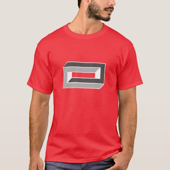Optisk illusion - tegelsten t-shirt (Framsida)