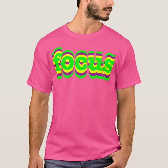 Optisk illusion Trippy Fokus T Shirt (Framsida)