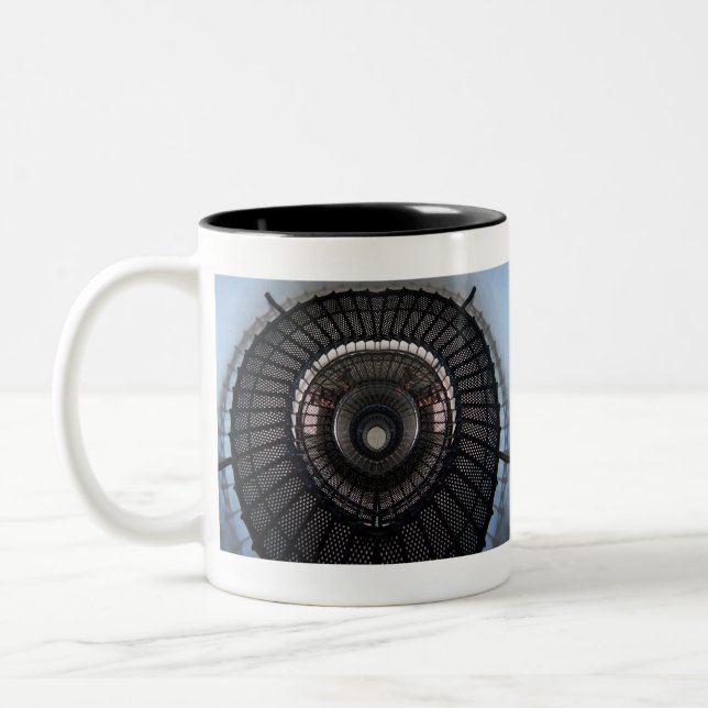 optisk illusion Två-Tonad mugg (Vänster)