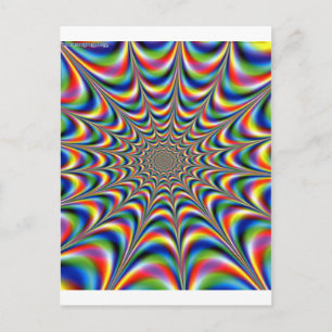 OPTISK ILLUSION VYKORT