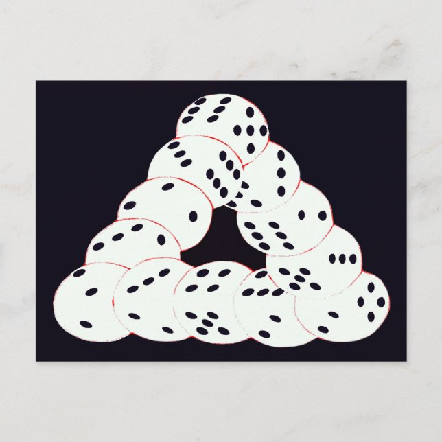 optisk illusion vykort (Framsida)