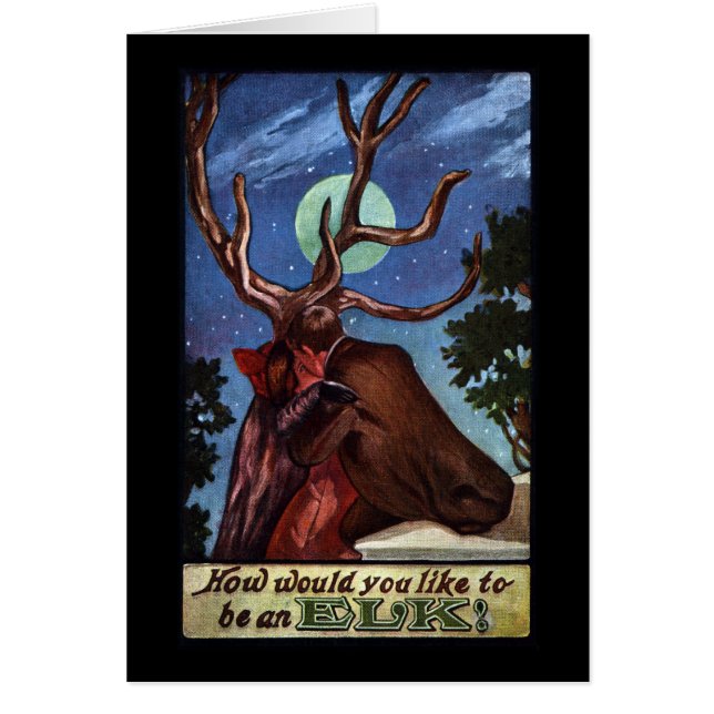 Optisk illusionälg hälsningskort (Framsidan)