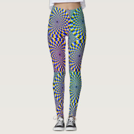 optisk illusiondamasker leggings