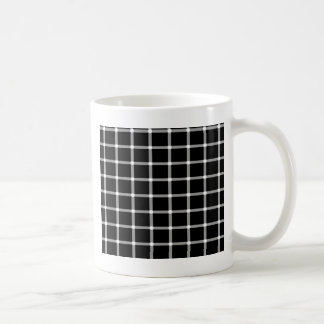 Optisk illusiondesign för raster kaffemugg