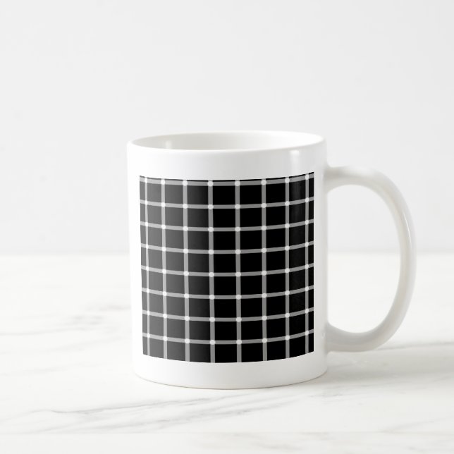 Optisk illusiondesign för raster kaffemugg (Höger)