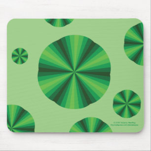 Optisk illusiongrönt Mousepad Musmatta